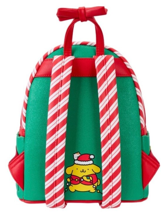 Loungefly Sanrio Exclusive Pompompurin Dog Santa Hat Light Up Mini Backpack NWT main image 6